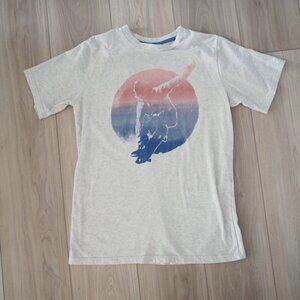 Thereabouts Skateboard watercolor Graphic Light Gray Cotton Blend Size XL 18/20